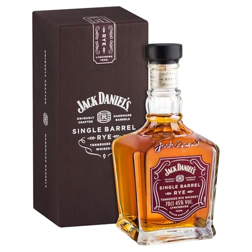 Jack Daniel's Single Barrel Tennessee Rye Whiskey - Vanille, Karamell und Roggengewürze - 0,7l/ 45% Vol. von Jack Daniel's