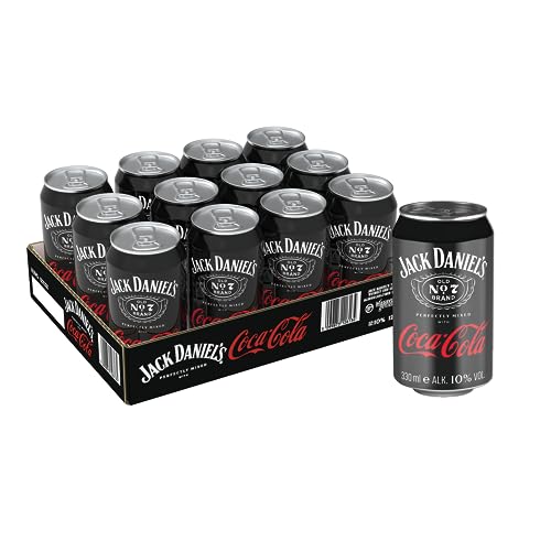 Jack Daniel's Tennessee Whiskey & Coca Cola - Der weltweite Barcall Nummer 1 - 12 x 0.33L/10% Vol. von Jack Daniel's