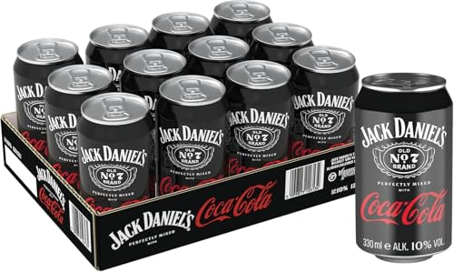 Jack Daniel's Tennessee Whiskey & Coca Cola - Der weltweite Barcall Nummer 1 - 12 x 0.33L/10% Vol. von Jack Daniel's