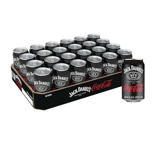 Jack Daniel's Tennessee Whiskey & Coca Cola - Der weltweite Barcall Nummer 1 - 24 x 0.33L/10% Vol. von Jack Daniel's