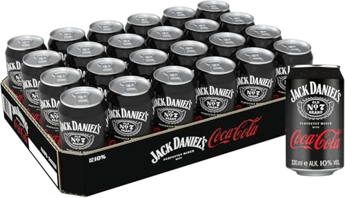 Jack Daniel's Tennessee Whiskey & Coca Cola - Der weltweite Barcall Nummer 1 - 24 x 0.33L/10% Vol. von Jack Daniel's