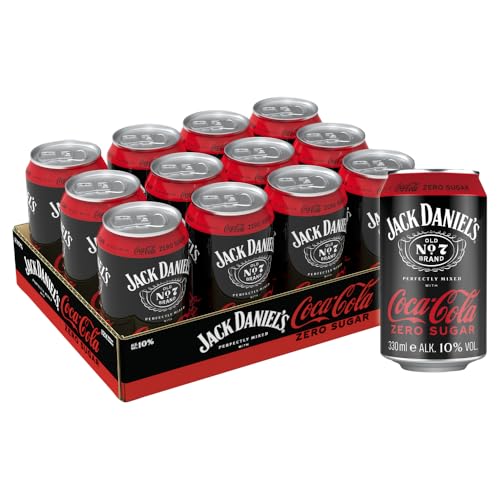 Jack Daniel's Tennessee Whiskey & Coca-Cola Zero Sugar 12 x 0,33l/10% Vol. von Jack Daniel's