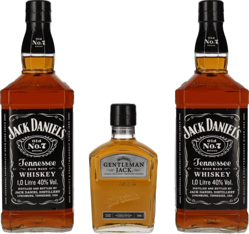 Jack Daniel's Travel Pack 40% Vol. 2x1l in Geschenkbox + 1x0,2l von Jack Daniel's