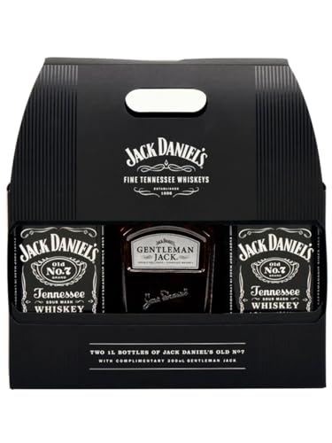 Jack Daniel's Travel Pack 40% Vol. 2x1l in Geschenkbox + 1x0,2l von Jack Daniel's