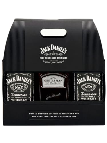Jack Daniel's Travel Pack 40% Vol. 2x1l in Geschenkbox + 1x0,2l von Jack Daniel's