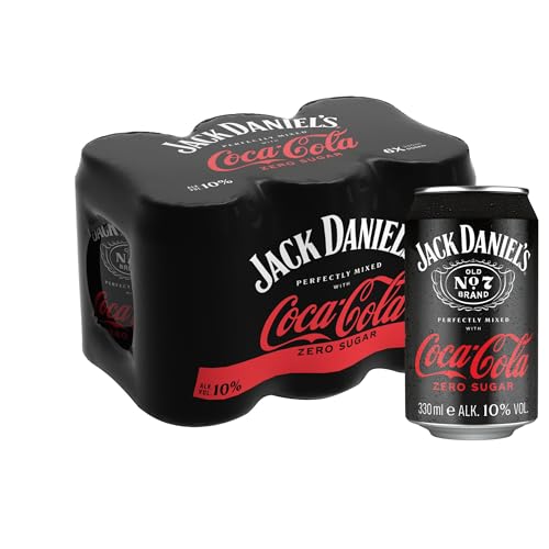 Jack Daniel's & Coca-Cola Zero Sugar 6 x 0,33l von Jack Daniel's