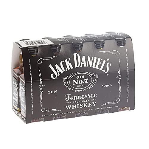 Jack Daniels Miniature American Bourbon Whiskey 5cl Miniature - 10 Pack von Jack Daniel's