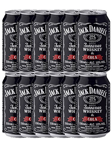 Jack Daniels und Cola (12 x 0.33l) der perfekte Mix aus Whiskey und Cola inkl. 3 Euro EINWEG Pfand von Jack Daniel`s