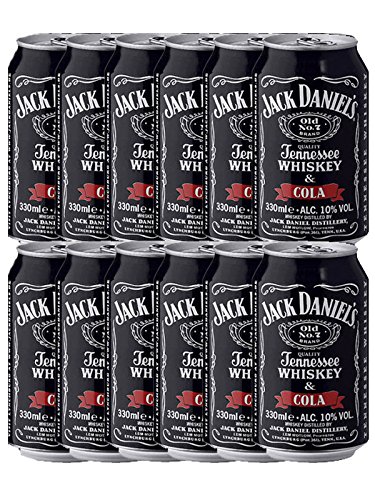 Jack Daniels und Cola (12 x 0.33l) der perfekte Mix aus Whiskey und Cola inkl. 3 Euro EINWEG Pfand von Jack Daniel`s