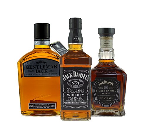 Jack Daniel's Paket (Jack Daniels 0,7l, Gentleman Jack 0,7l, Single Barrel 0,7l) 3x0,7l von Unbekannt