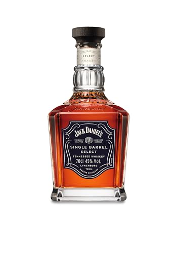 Jack Daniel‘s Single Barrel Select - Tennessee Whiskey - Ein hochwertiges Geschenk - Süße Vanille, schwere Eiche und dunkle Kirschen - 0.7L/ 45% Vol. von JD Single Barrel