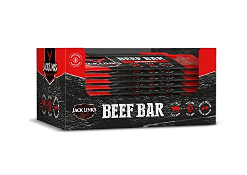 Jack Link's Beef Bar Original – 10er Pack (14 x 22,5 g) – Glutenfreier Fleischsnack - Proteinreicher Rindflieischriegel - High Protein-Snack - Perfekt für Unterwegs, im Büro oder beim Sport von Jack Link's