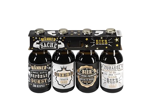 Bier Männer / 4er Träger "Männersache" / Witzige Sprüche/Kupferveredelung/Partygeschenk/NEU Bier Männer / 4er Träger "Männersache" / Witzige Sprüche/Kupferveredelung/Partygeschenk/NEU von Jack's