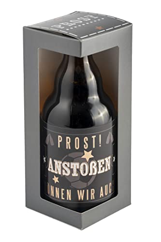 Jack`s Bierflasche Fußball "Prost! Anstoßen können wir auch!" mit Geschenkverpackung 0,33 l/Männergeschenk/Zum Geburtstag/Party/Fußball Jack`s Bierflasche Fußball "Prost! Anstoßen können wir auch!" mit Geschenkverpackung 0,33 l/Männergeschenk/Zum Geburtstag/Party/Fußball von Jack´s
