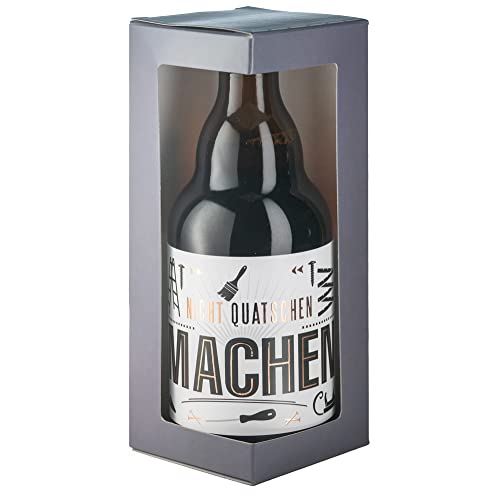 Jack's Bierflasche Heimwerker/Handwerker "NICHT QUATSCHEN/MACHEN'' mit Geschenkverpackung 0,33 l/Männergeschenk/Zum Geburtstag/Party/ von Jack's