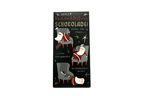 Jack's Weihnachtsschokolade / Anti-Weihnachtsstress-Schokolade / Witzig / Mit Heißfolie GOLD veredelt / Vollmilchschokolade / Nikolaus / Gegen alle Arten von Weihnachtsstress / 100g Jack's Weihnachtsschokolade / Anti-Weihnachtsstress-Schokolade / Witzig / Mit Heißfolie GOLD veredelt / Vollmilchschokolade / Nikolaus / Gegen alle Arten von Weihnachtsstress / 100g von Jack's