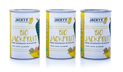 Jacky F. Bio Jackfruit, Junge Jackfrucht in Salzlake, 3er Pack (3 x 400 g Dose) von Jacky F.
