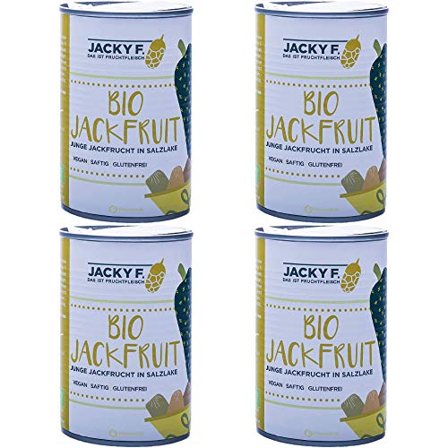 Jacky F. Bio Jackfruit, Junge Jackfrucht in Salzlake, 4er Pack (4 x 400 g Dose) von Jacky F.