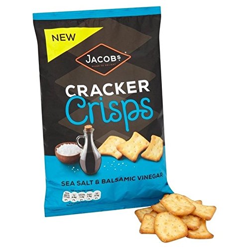 Jacob's Cracker Crisps Sea Salt & Balsamic Vinegar 150g, 6 Pack von Jacob's
