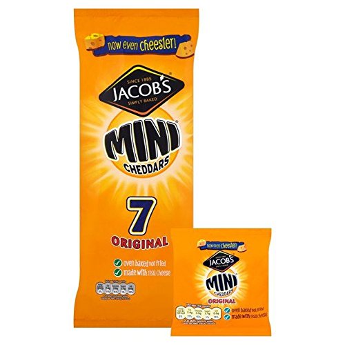 Jacob's Mini Cheddars Formaggio 25g x 7 pro Packung (6) von Jacob's