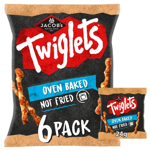 Jacobs Twiglets Snacks 6-PACK (6X24g) - britischer Party-Snack von Jacob's
