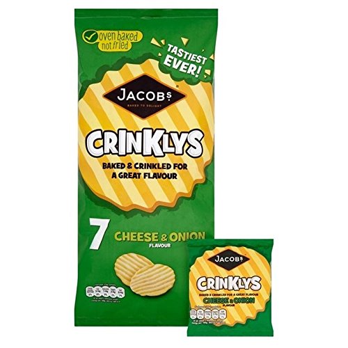 Jakobs Crinklys Käse & Zwiebel 25G X 7 Pro Packung von Jacob's