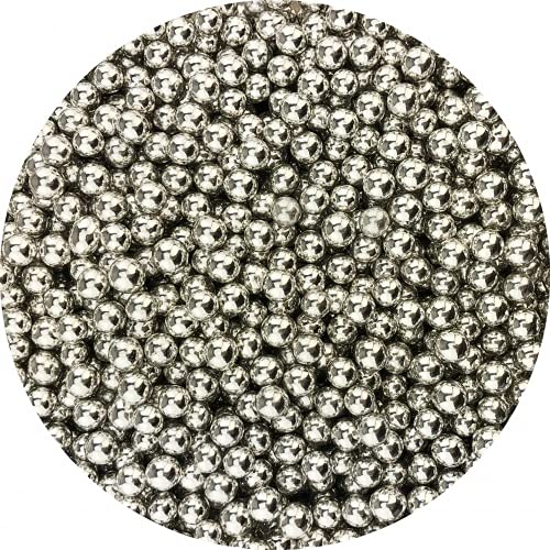 Chocoballs silber klein 900g Größe ca. 4 mm von Jacobi Decor