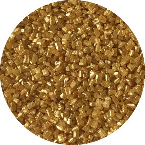 Jacobi Decor Kristallzucker Gold 1000g | Essbare Dekoration für Kuchen und Torten von Jacobi Decor