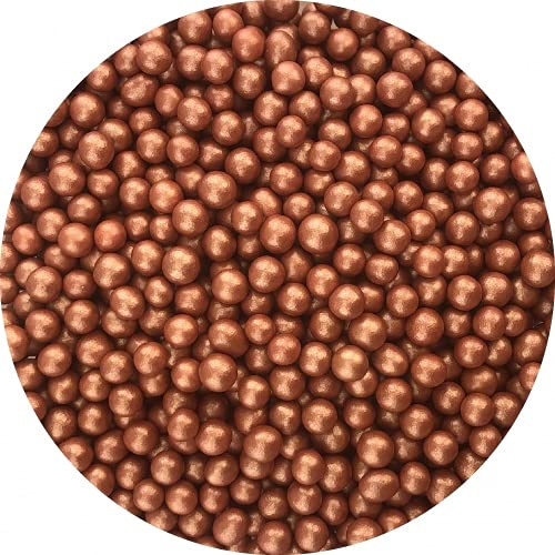 Jacobi Decor Schokoladen Perlen | Chocoballs Metallic Kupfer klein | 900g Größe ca. 4 mm von Jacobi Decor