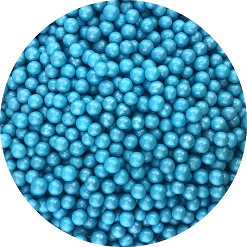 Jacobi Decor Schokoladen Perlen | Chocoballs pearl blau klein | 900g Größe ca. 4 mm von Jacobi Decor