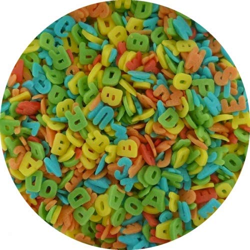 Jacobi Decor Zucker Buchstaben Bunt 600g | Essbare Dekoration für Kuchen und Torten Jacobi Decor Zucker Buchstaben Bunt 600g | Essbare Dekoration für Kuchen und Torten von Jacobi Decor