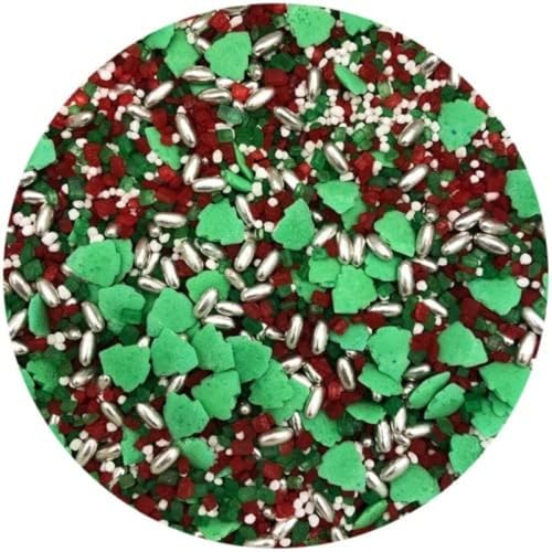 Jacobi Decor Zucker-Mix Weihnachten | Grün, Rot, Weiß, Silber | 850g | Praktische Mischung für festliche Dekorationen Jacobi Decor Zucker-Mix Weihnachten | Grün, Rot, Weiß, Silber | 850g | Praktische Mischung für festliche Dekorationen von Jacobi Decor