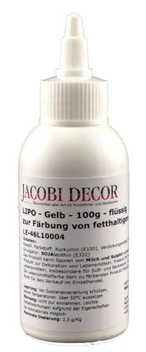 LIPO Gelb Azofrei 100g zur Färbung von fetthaltigen Lebensmitteln LIPO Gelb Azofrei 100g zur Färbung von fetthaltigen Lebensmitteln von Jacobi Decor