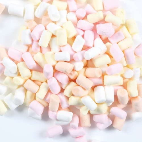 Mini Marshmallows 1000g | leckere Dekoration für Cupcakes, Kuchen, Gebäck und Getränke | Pastellfarben von Jacobi Decor