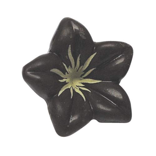 Schokoladenblumen 3D zartbitter mit gold 30mm 76 Stck von Jacobi Decor