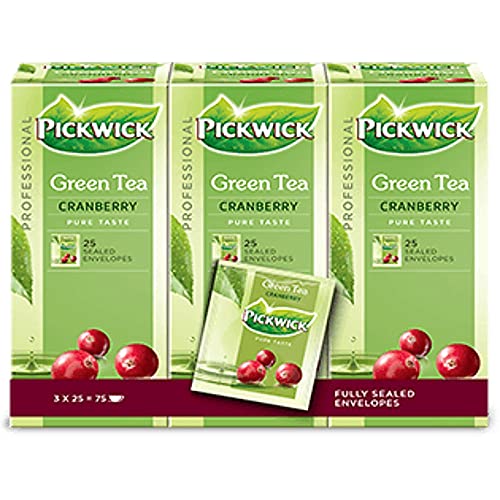 5 Gram Total, Pickwick Tee | Professional Grüner Tee Cranberry | Tee Pickwick | Tee Holland | 75 Pack | 112 von Pickwick