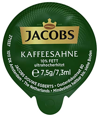 Jacobs Professional Kaffeesahne, Großpackung mit 240 Portionspackungen à 7,5g Kondensmilch (10% Fett) Jacobs Professional Kaffeesahne, Großpackung mit 240 Portionspackungen à 7,5g Kondensmilch (10% Fett) von Jacobs