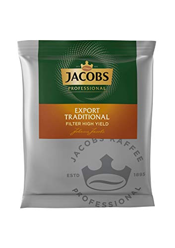 Jacobs Export Traditional High Yield Filterkaffee, Großpackung 90 Portionsbeutel à 55g (4,95kg) von Jacobs
