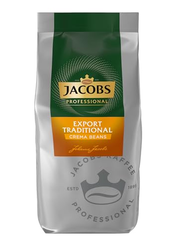 Jacobs Professional Export Traditional Crema Beans, 1kg ganze Kaffeebohnen, Arabica und Robusta Jacobs Professional Export Traditional Crema Beans, 1kg ganze Kaffeebohnen, Arabica und Robusta von Jacobs