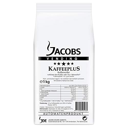 Jacobs Professional Kaffeeplus, Kaffeeweißer Pulver 1kg, laktosefrei Jacobs Professional Kaffeeplus, Kaffeeweißer Pulver 1kg, laktosefrei von Jacobs
