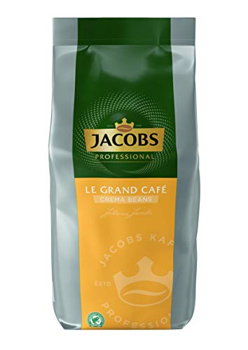 Jacobs Professional Le Grand Café Crema, Ganze Kaffeebohnen 1kg, mild, Intensität 2/5 von Jacobs