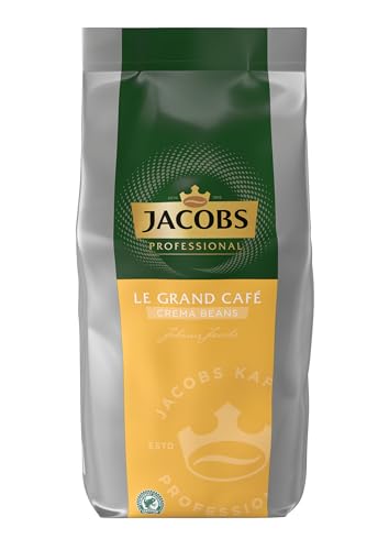 Jacobs Professional Le Grand Café Crema, Ganze Kaffeebohnen 1kg, mild, Intensität 2/5 von Jacobs