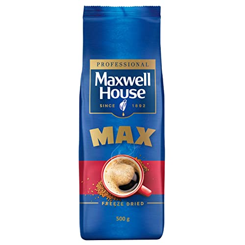 Maxwell House Max Instant-Kaffee, 500g löslicher Kaffee, Intensität 4/5, ideal für den Vendingbereich von Maxwell House
