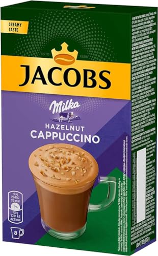 JACOBS 3-in-1 Instant Cappucino Milka Cokolada 100 Stäbchen für Einzelportionen von Jacobs