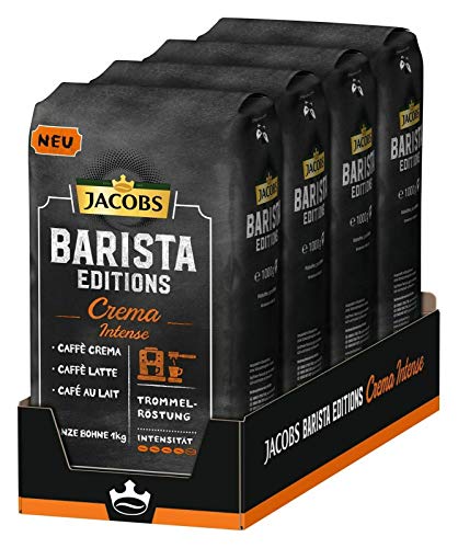 JACOBS Barista Editions Crema Intense Kaffee Ganze Bohne (4 x 1 kg) von Jacobs