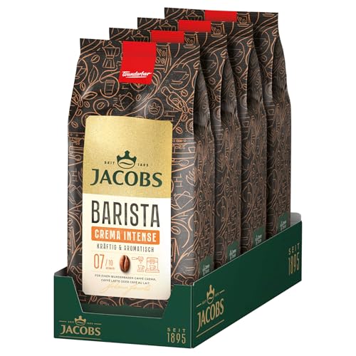 JACOBS Barista Editions Crema Intense Kaffee Ganze Bohne (4 x 1 kg) von Jacobs