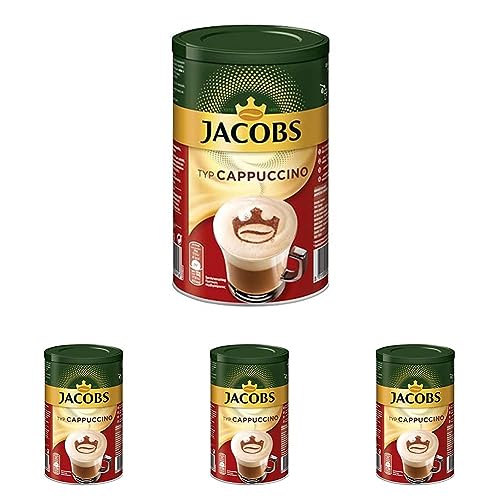 JACOBS Cappuccino, 400g Kaffeespezialitäten Dose (Packung mit 4) von Jacobs