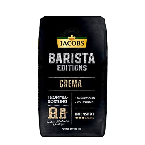 Jacobs Kaffeebohnen Barista Editions Crema, 1 kg Bohnenkaffee von Jacobs