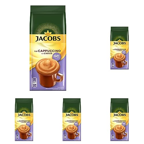 Jacobs Cappuccino Choco, Kaffeespezialität, 500 g Nachfüllbeutel (Packung mit 5) von Jacobs