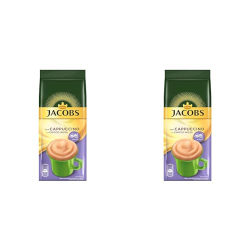 Jacobs Cappuccino Choco Nuss, 500 g Kaffeespezialitäten im Nachfüllbeutel (Packung mit 2) von Jacobs